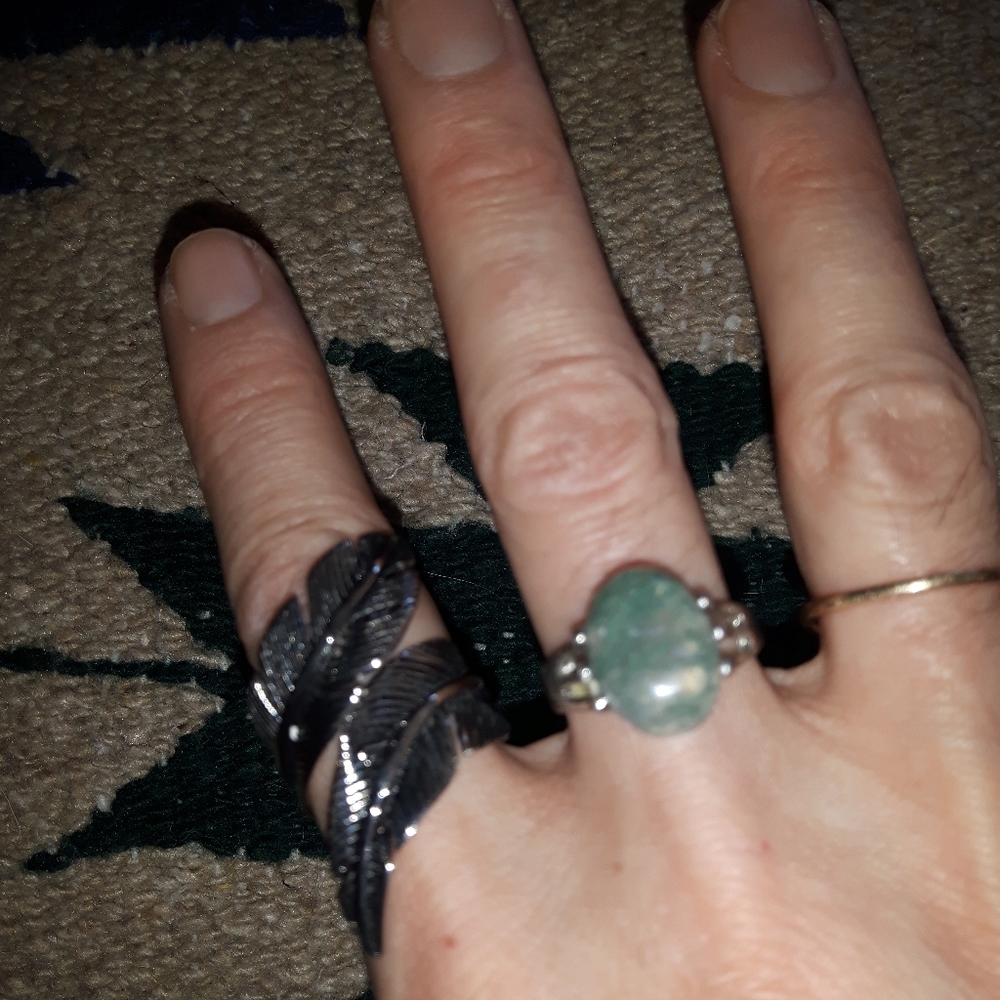 2 Rings and  Elephant Earrings